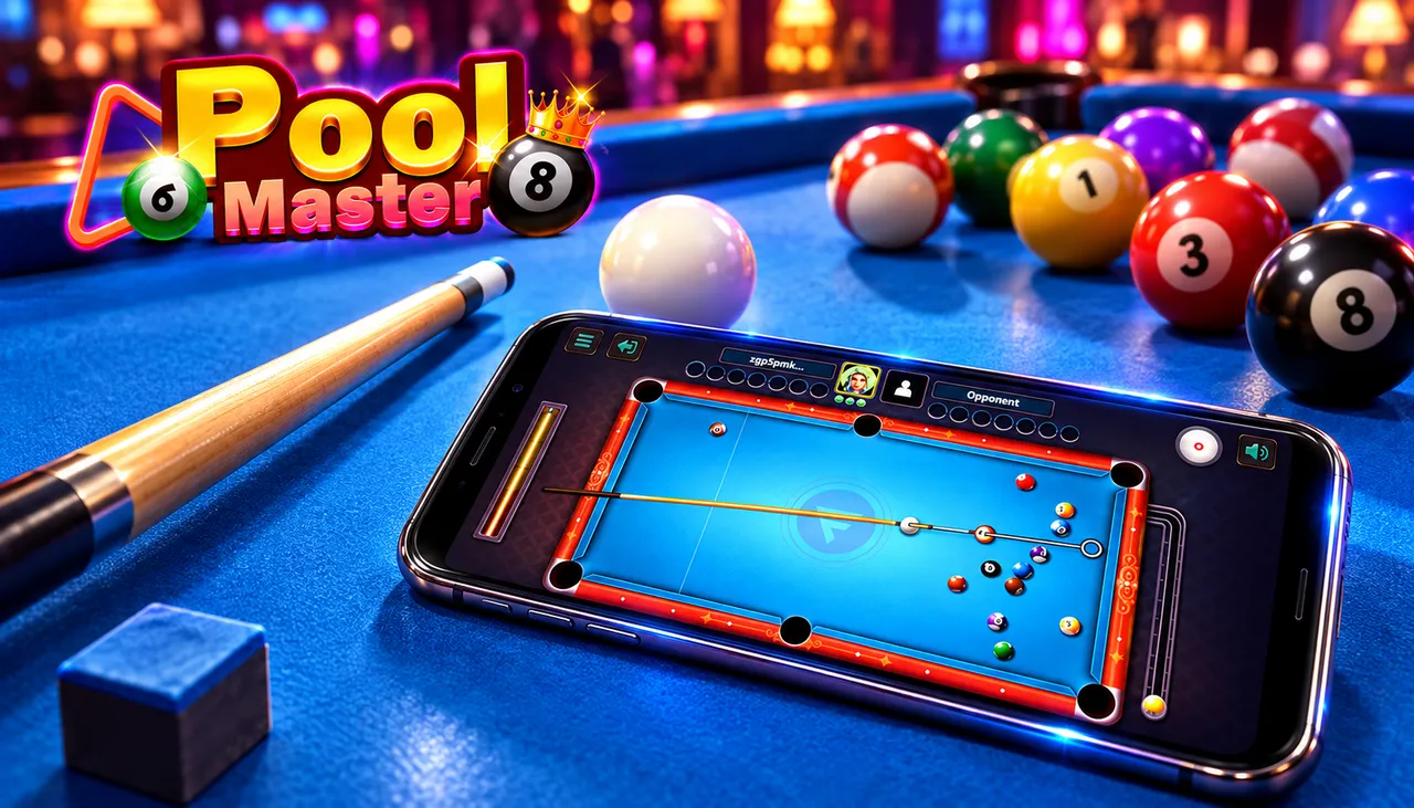 Pool Master title screen