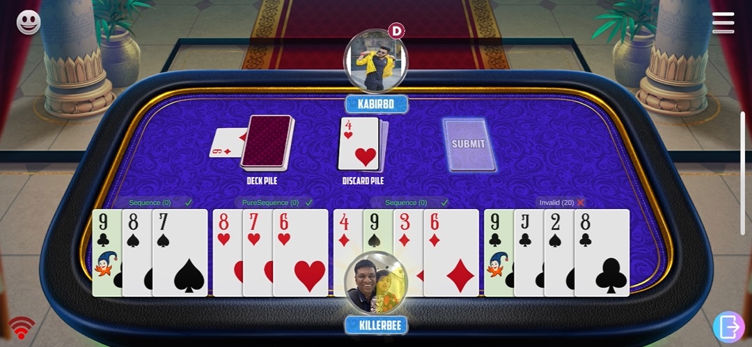 Rummy gameplay screenshot