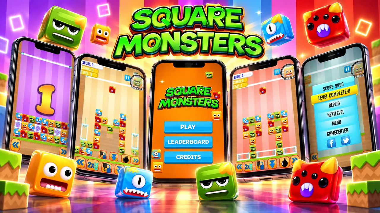 Square Monsters banner